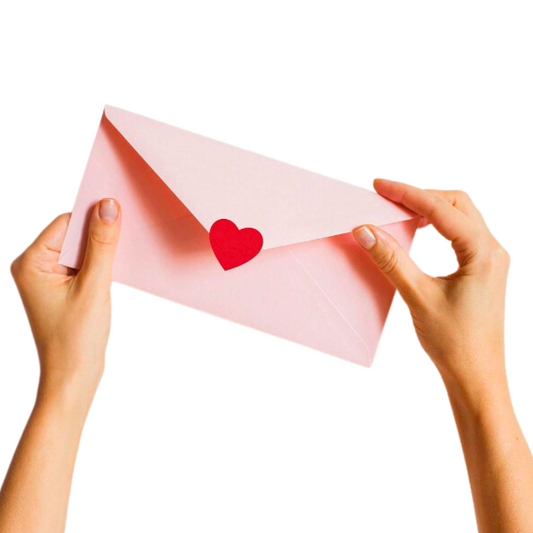 Chiudipacco Adesivi - Cuore Rosso