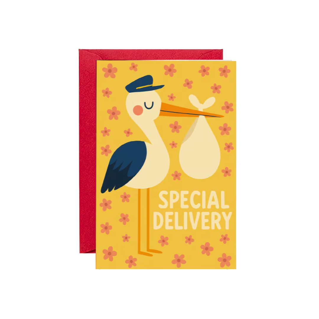 Biglietto Auguri Nascita - Consegna Speciale