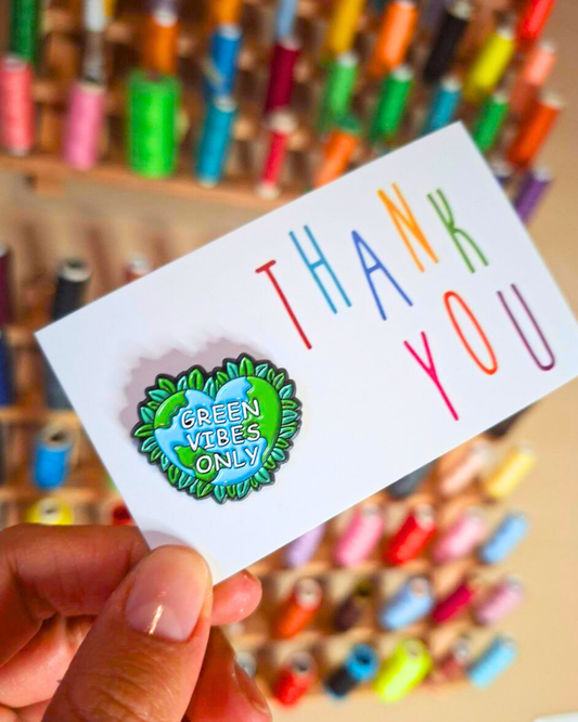 Spilla - Ecofriendly ''Green Vibes Only''