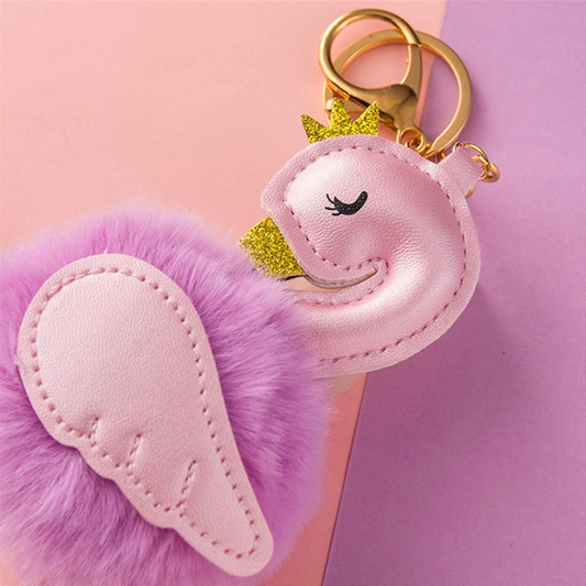 Portachiavi Pon Pon - Fenicottero