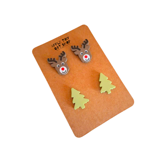 Orecchini Natalizi - Alberi e Renne