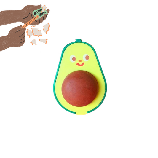 Temperino Contenitore con Gomma - Avocado