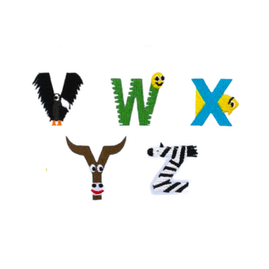 Toppa Termoadesiva - Lettere V W X Y Z