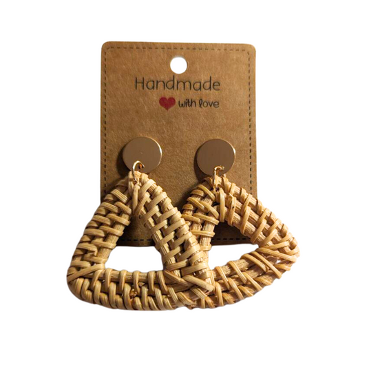 Orecchini in Rattan - Triangolo