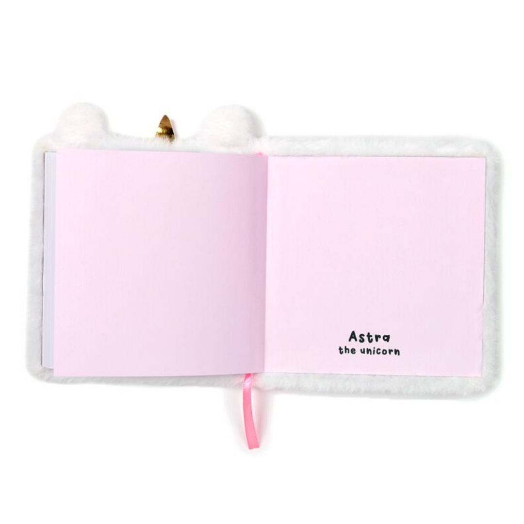 Quaderno Copertina Peluche - Unicorno