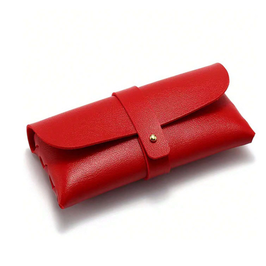 Portaocchiali Ecopelle - Rosso