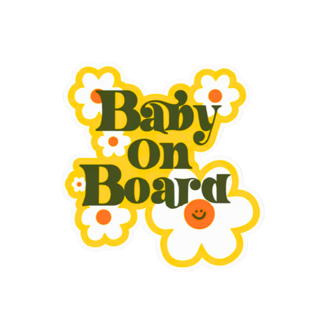 Adesivi Auto Fiori - Bimbo a Bordo