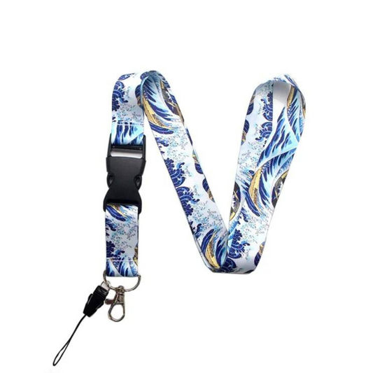 Portachiavi Cordoncino - Onda di Kanagawa
