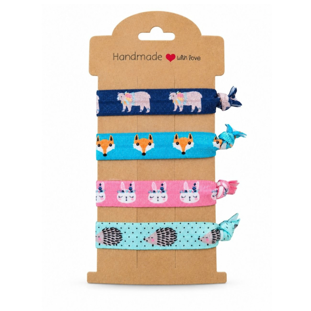 Set 4 Elastici Fantasia Handmade - Animaletti