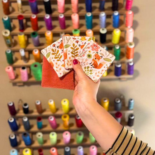 Set 5 Dischetti Struccanti Riutilizzabili Handmade - Volpi