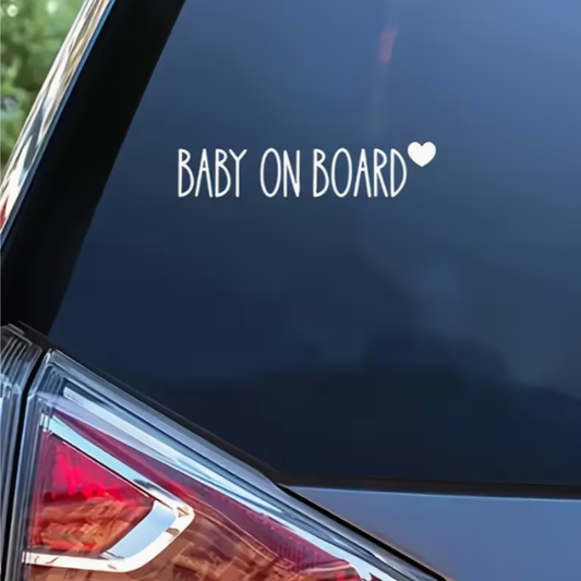 Adesivi Auto Bianco - Baby On Board