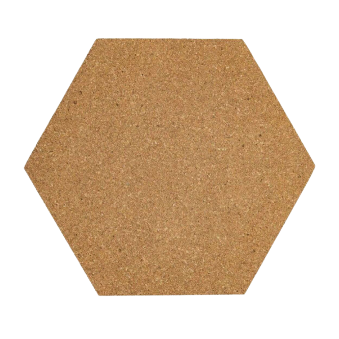 Bacheca Sughero Adesiva - Esagono