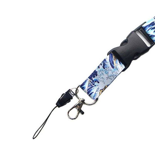 Portachiavi Cordoncino - Onda di Kanagawa