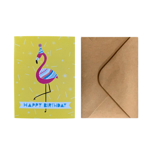 Biglietto Auguri - Fenicottero