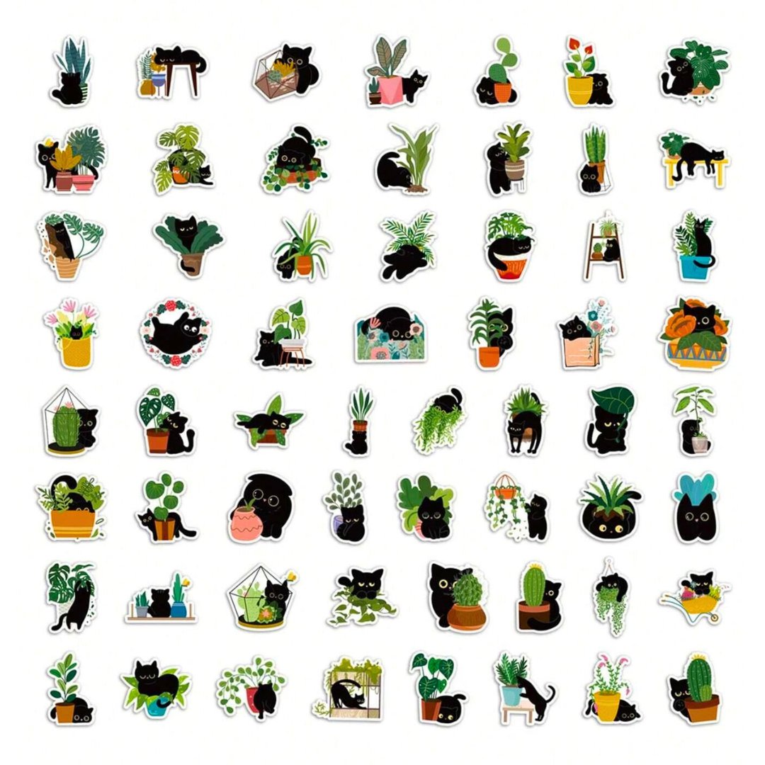 Adesivi - Gatti e Piante