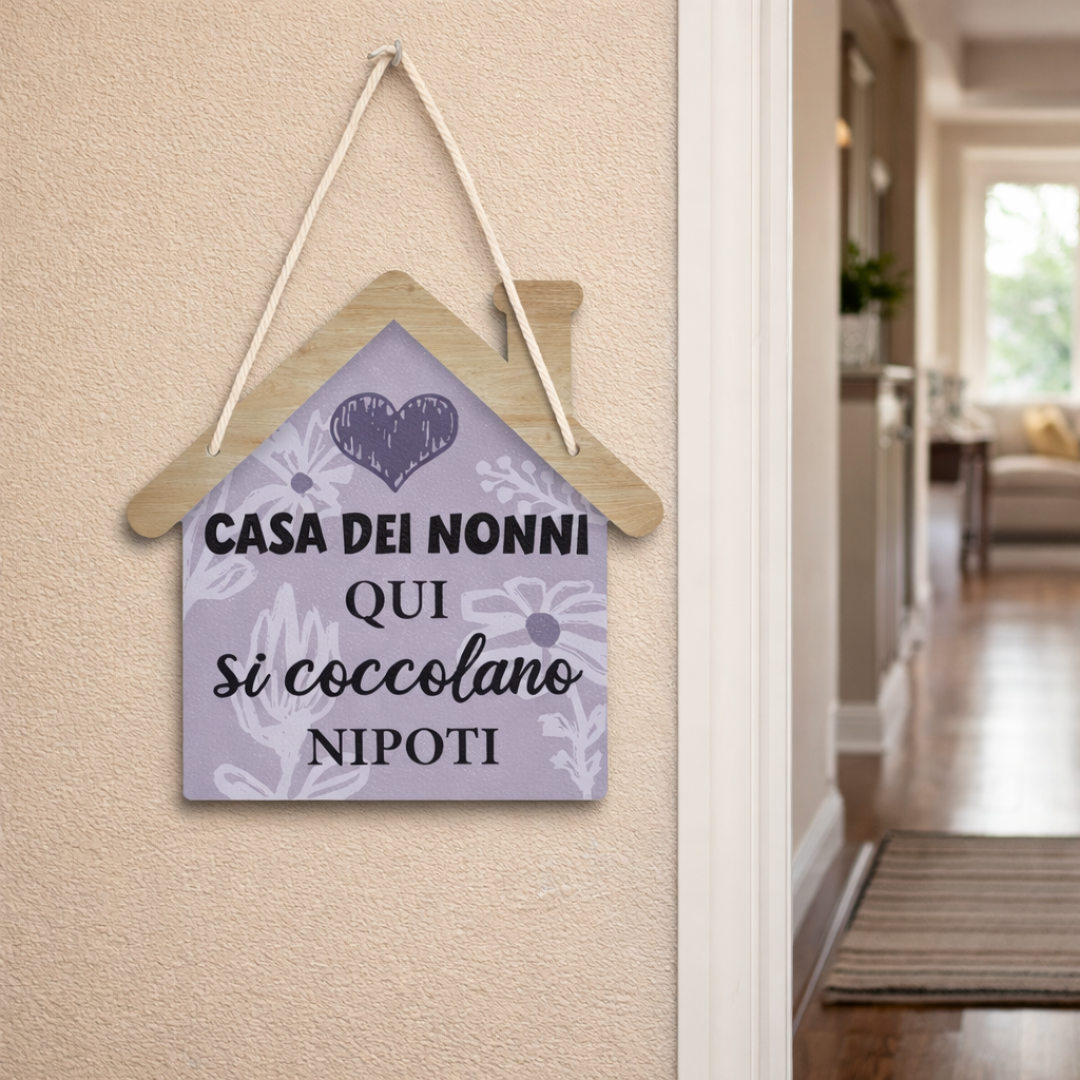 Cartello Legno - Casa dei Nonni