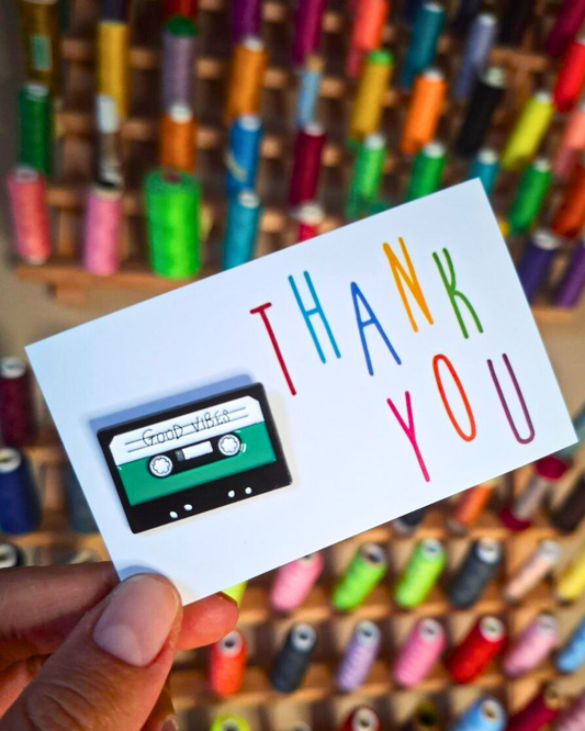 Spilla - Cassetta Good Vibes