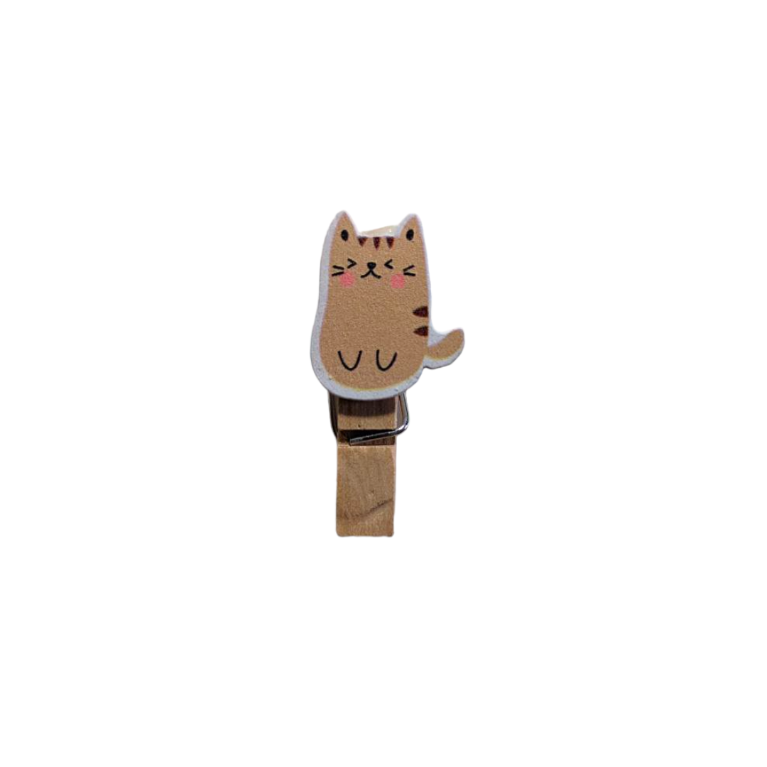Mollette Chiudipacco - Light Brown Cat