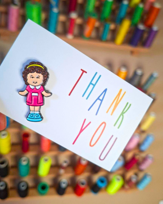 Spilla - Polly Pocket Marrone