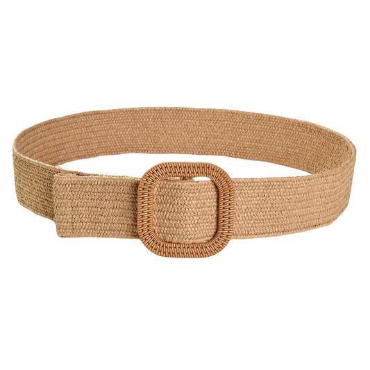 Cintura Effetto Vimini - Beige