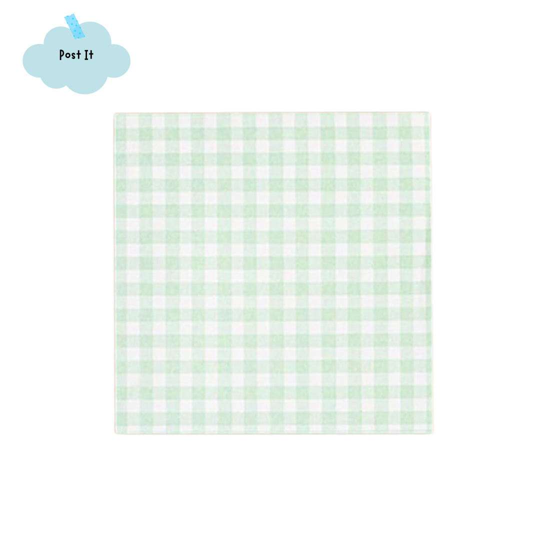 Post It Quadretti - Verde