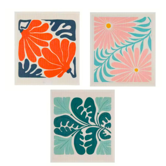 Panni Pulizie Biodegradabili - Floreali