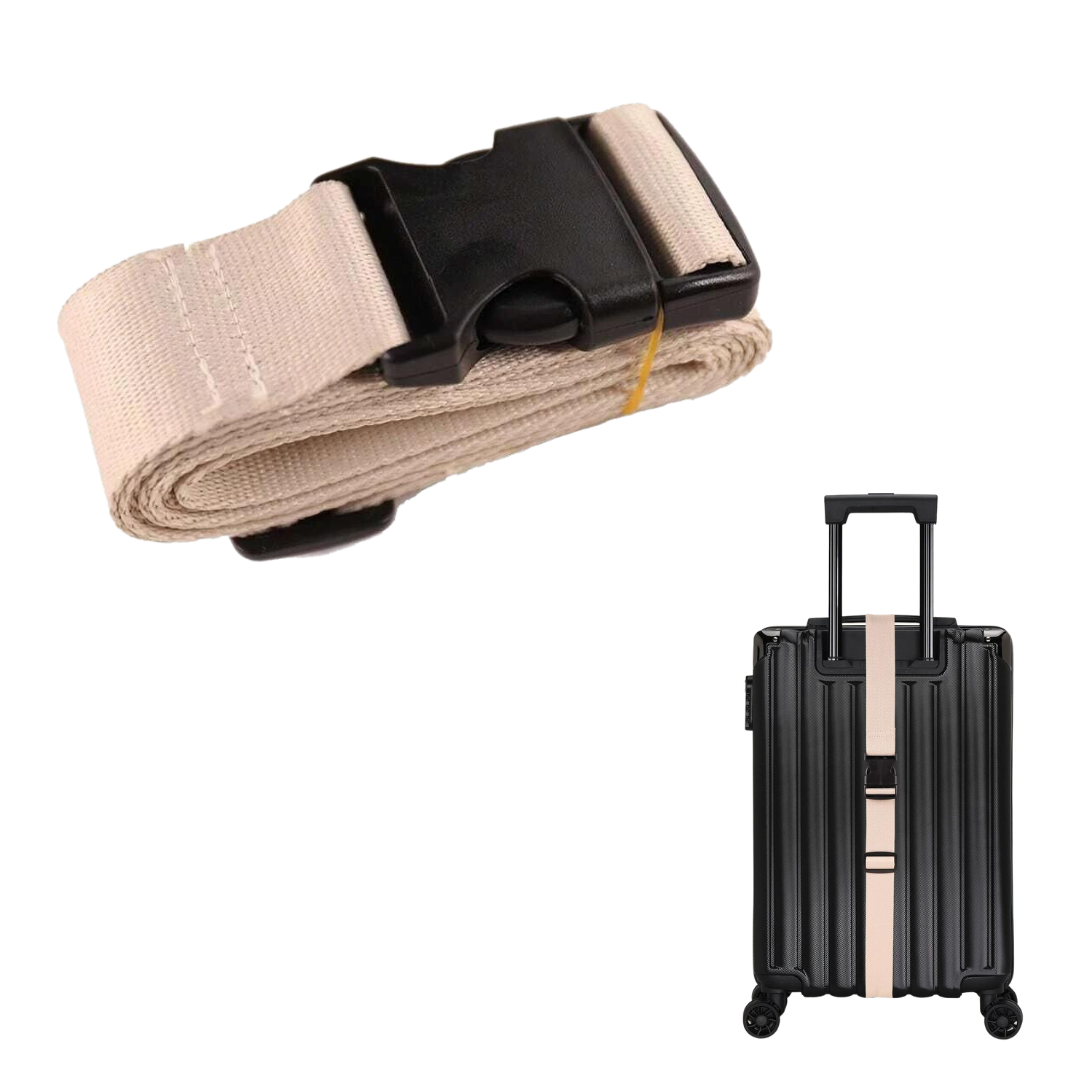 Cinghia Bagaglio Lucchetto - Beige