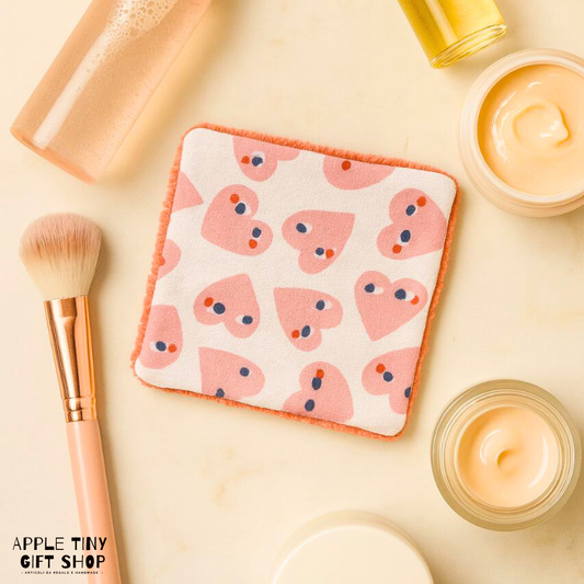 Set 5 Dischetti Struccanti Riutilizzabili Handmade - Cuoricini