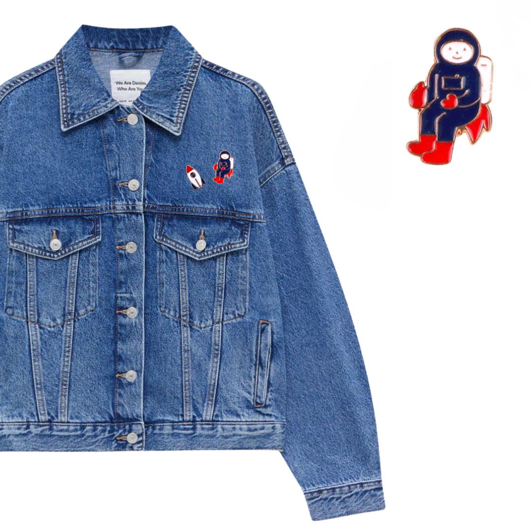 Spilla - Astronauta Blu