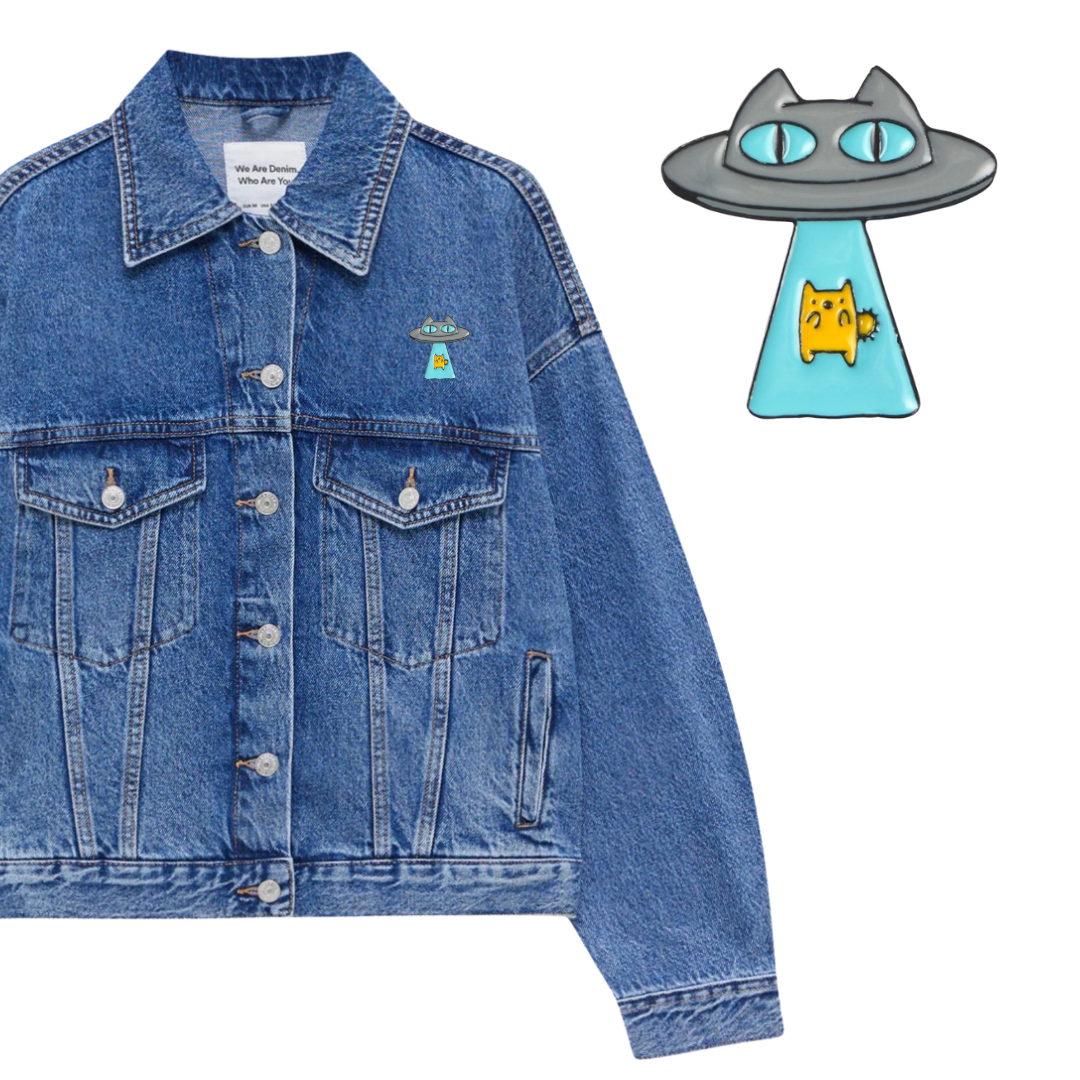 Spilla - Gatto Ufo
