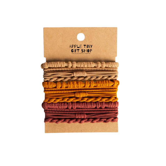 Elastici Capelli effetto Braccialetti - Toni Marrone