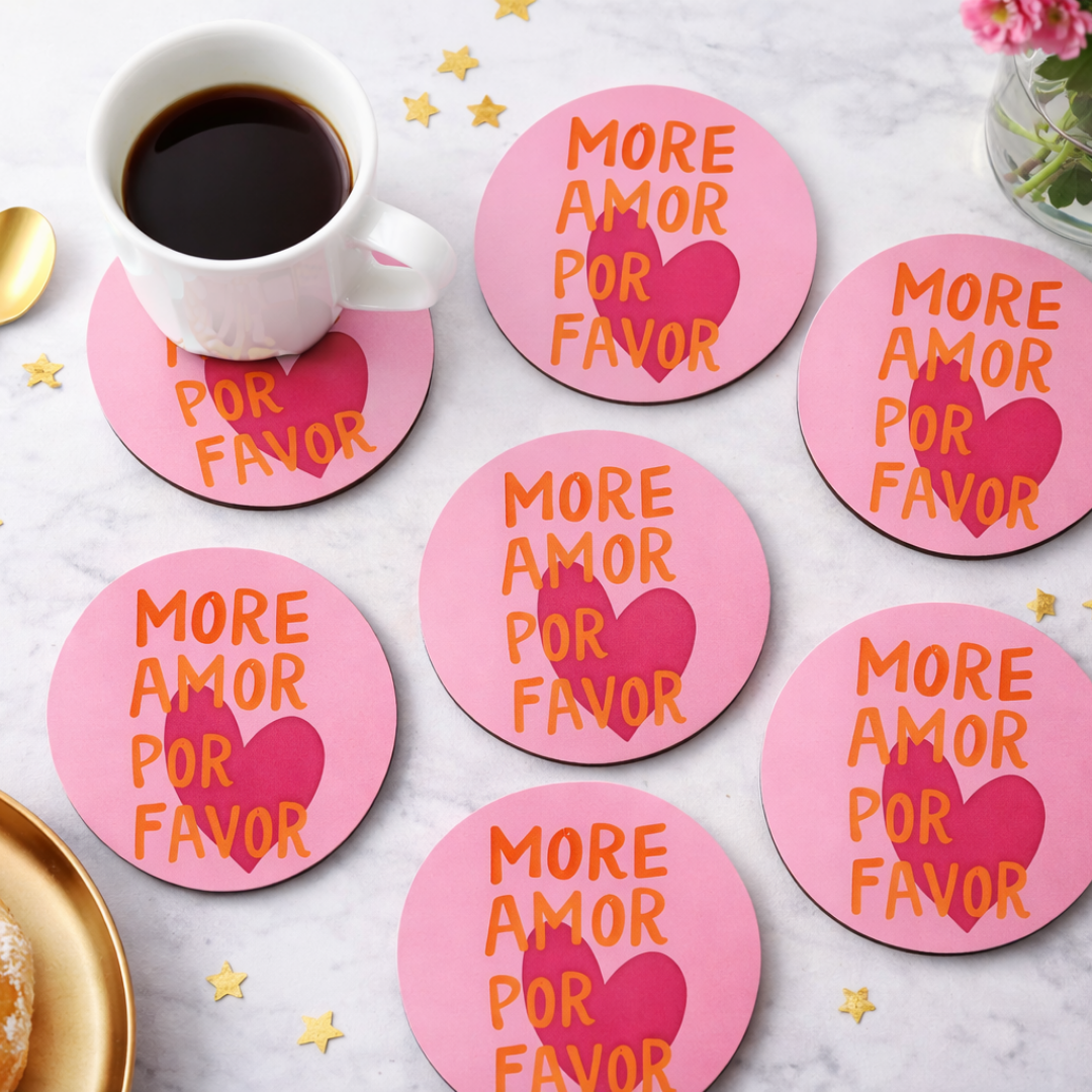 Sottobicchieri Legno - Amore