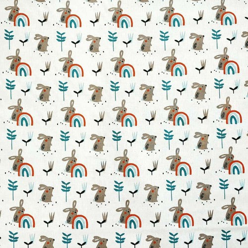 Set 5 Dischetti Struccanti Riutilizzabili Handmade - Arcobaleni & Conigli