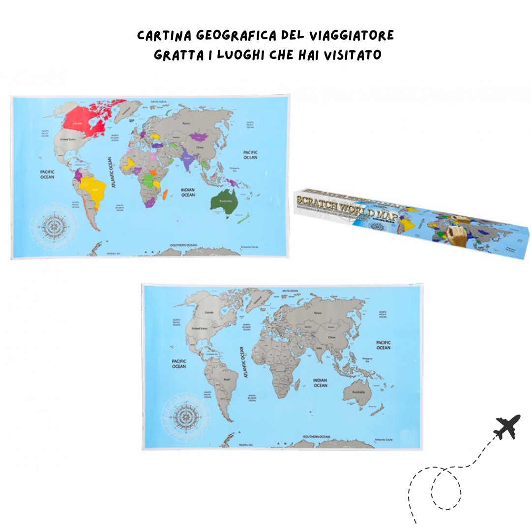 Cartina Geografica - Da Grattare