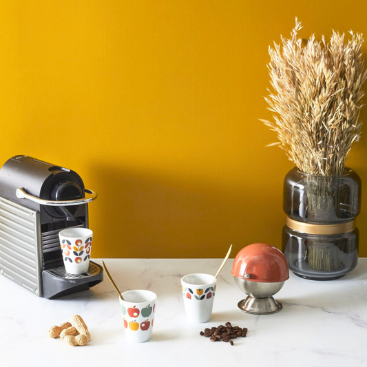 Tazzina Caffè Porcellana Vintage - Fiori