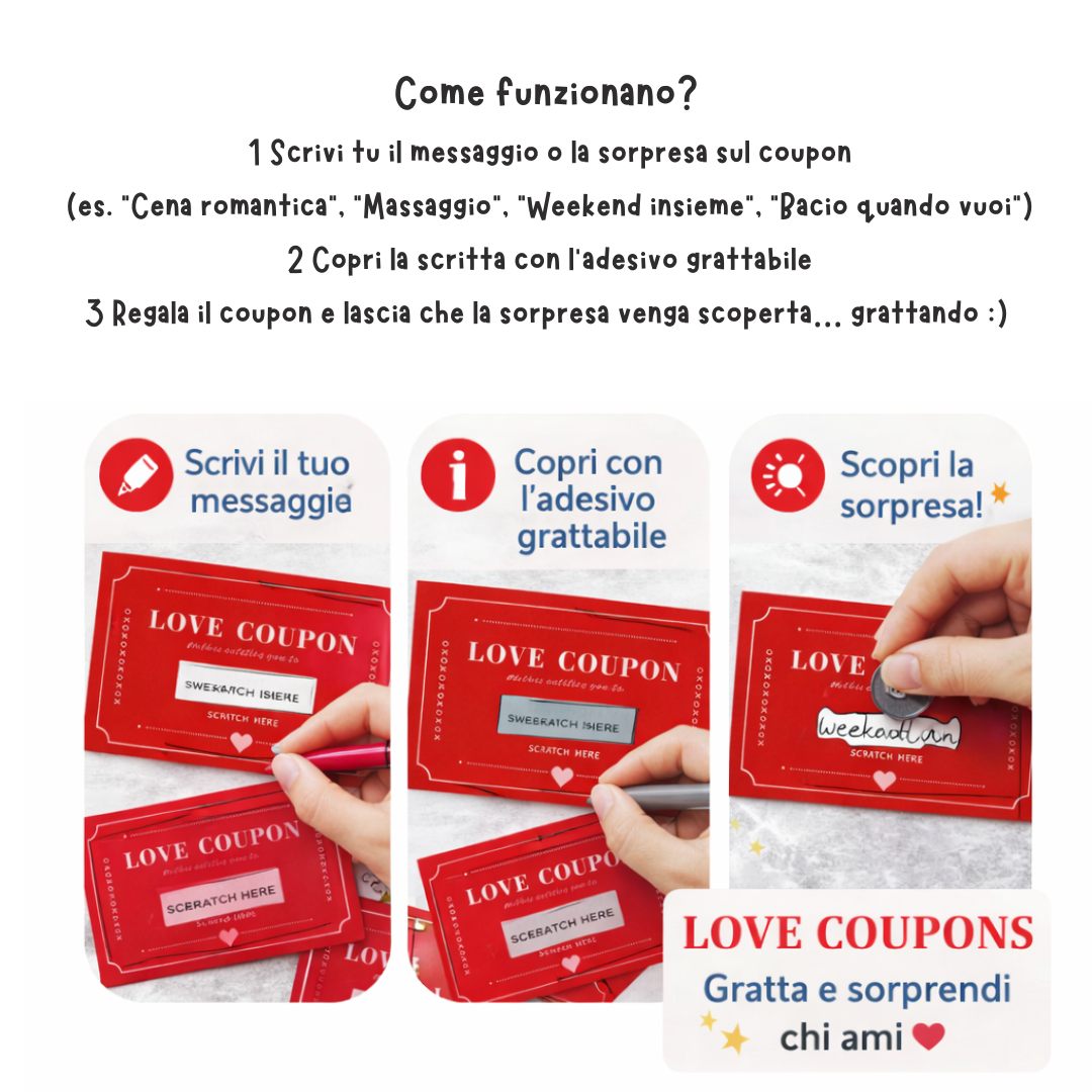 Coupon Grattabile Rosso - Love Coupon