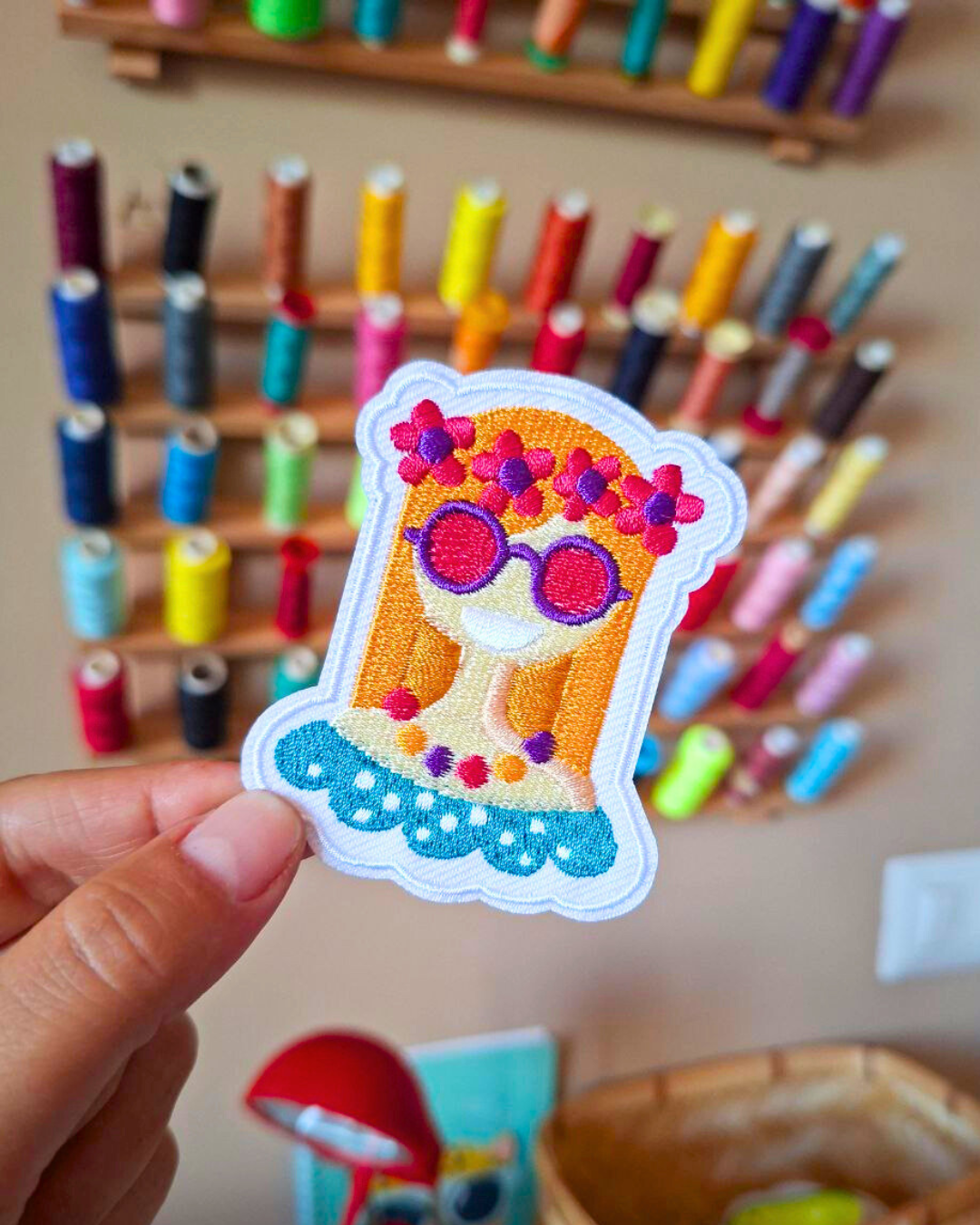 Toppa Termoadesiva - Happy Hippy