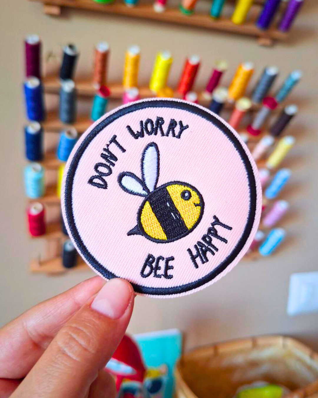 Toppa Termoadesiva - Don't Worry Bee Happy