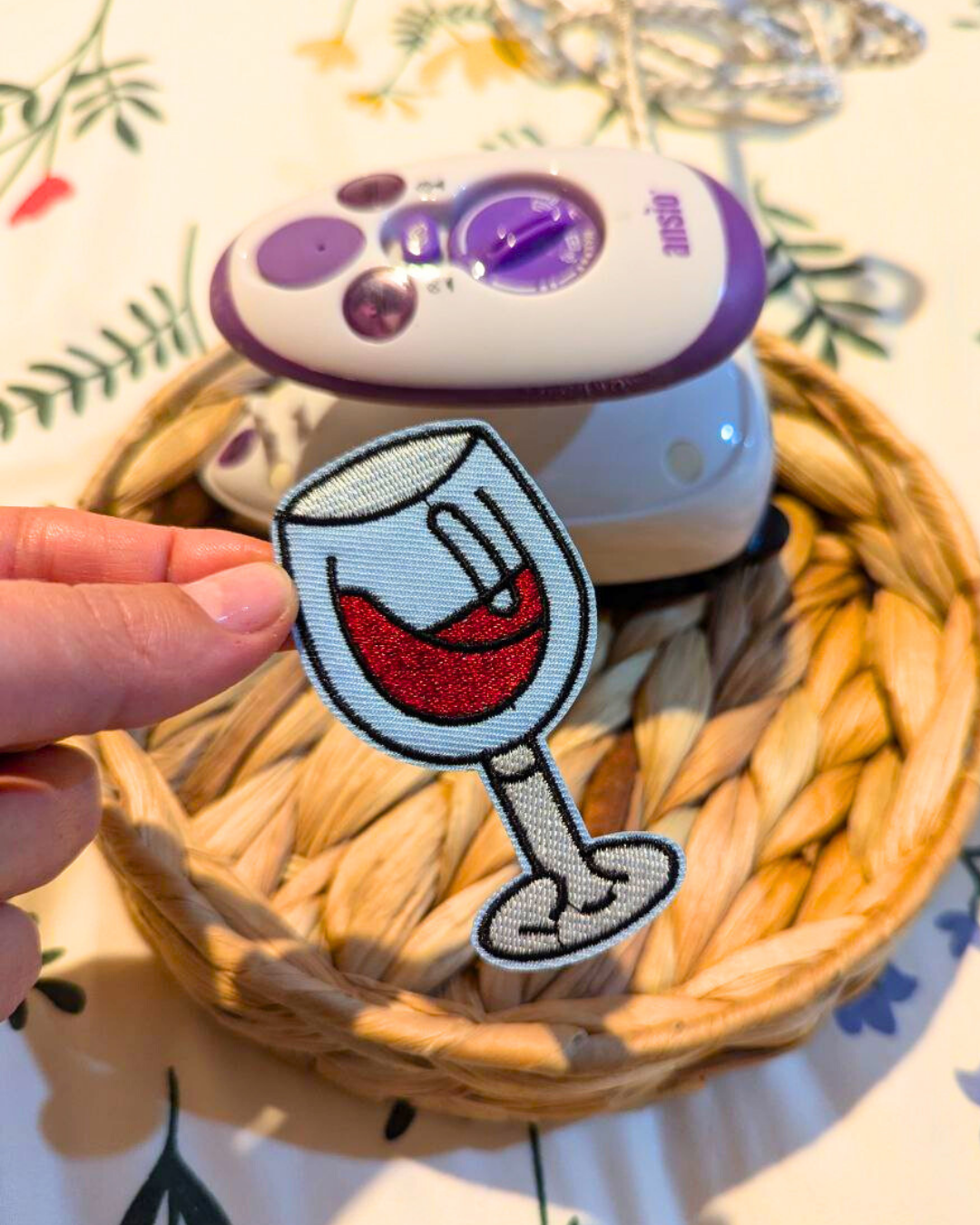 Toppa Termoadesiva - Calice di Vino
