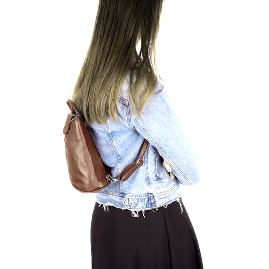 Zainetto Vera Pelle - Marrone