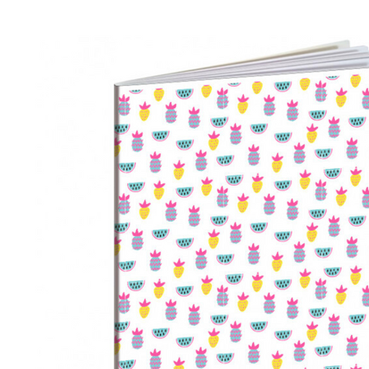 Quaderno Righe o Quadretti - Ananas e Cocomero