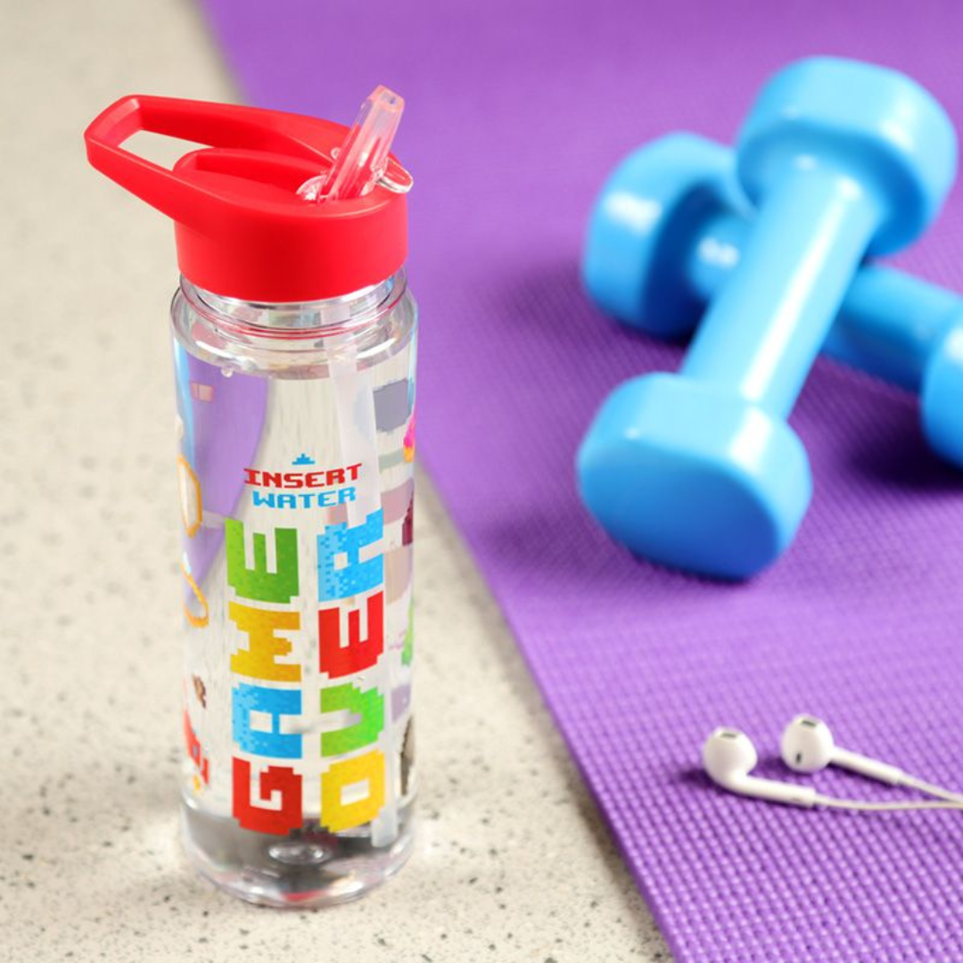 Borraccia Infrangibile con Cannuccia 550ml - Game Over