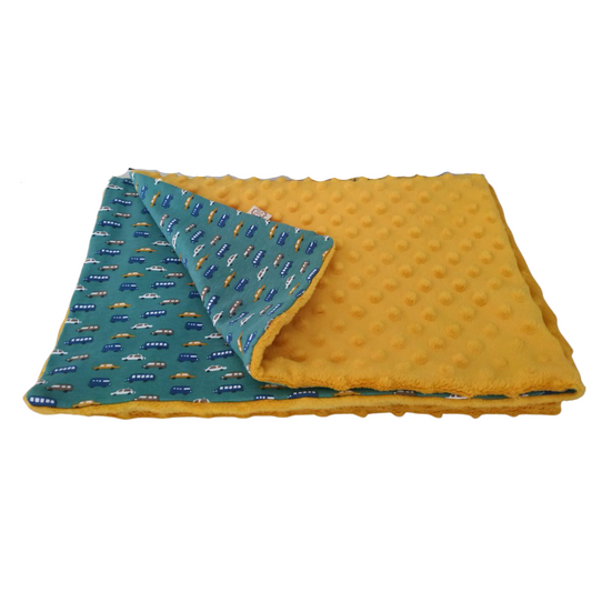 Copertina Reversibile Minky Handmade - Macchinine