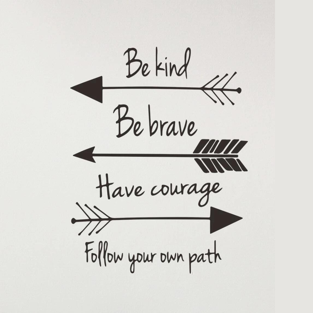 Adesivi Parete - ''Be kind, Be brave...''