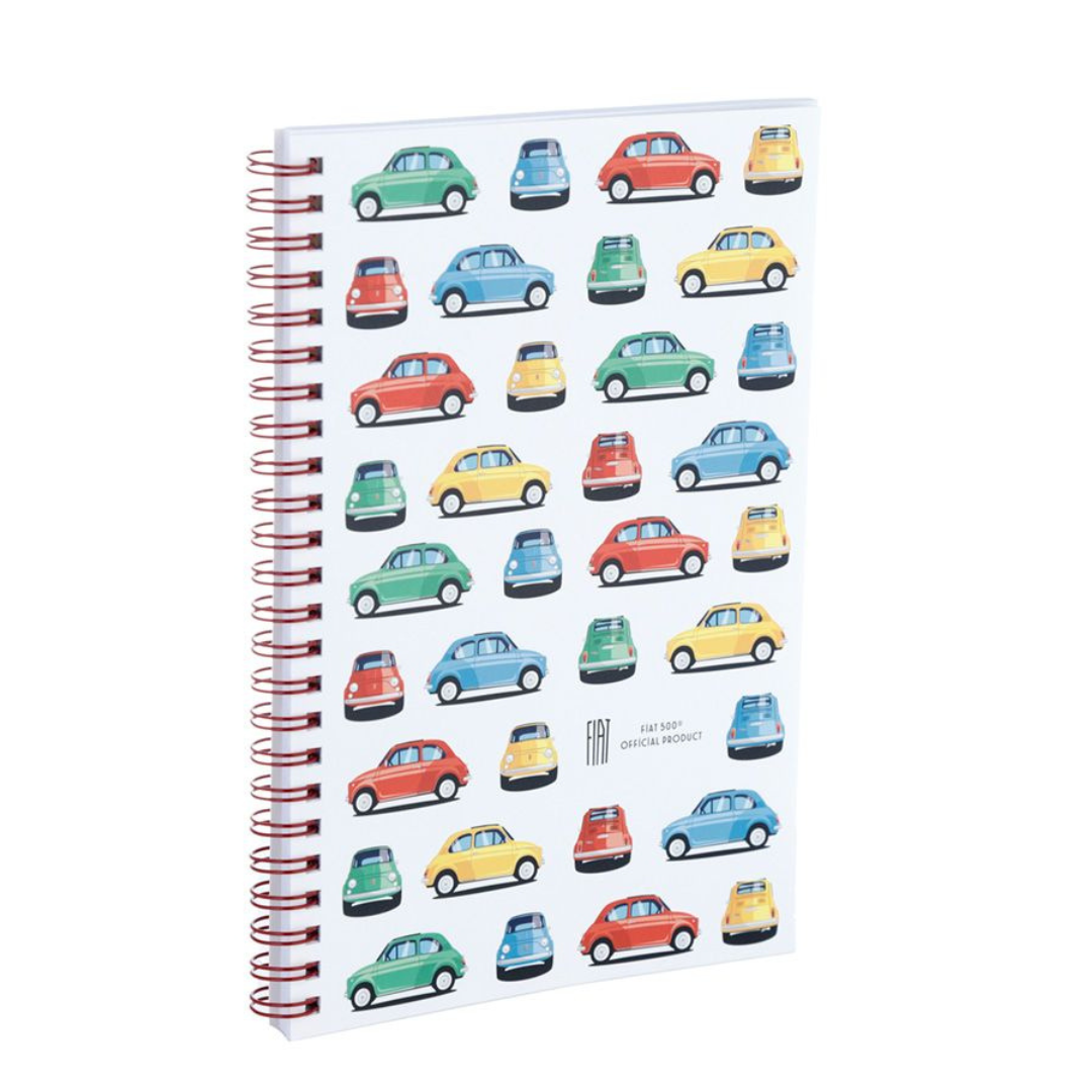 Quaderno A5 Anelli - Fiat 500 Retrò
