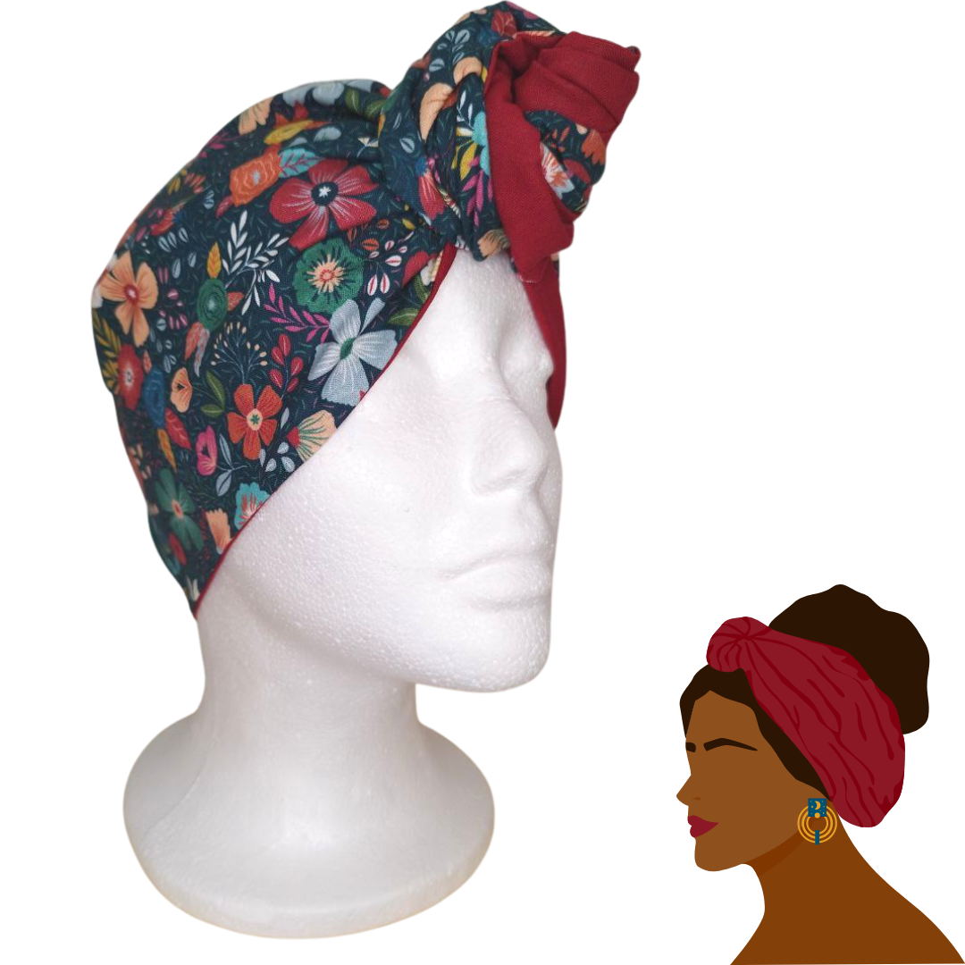 Fascia-Turbante Modellabile Handmade - Fiori