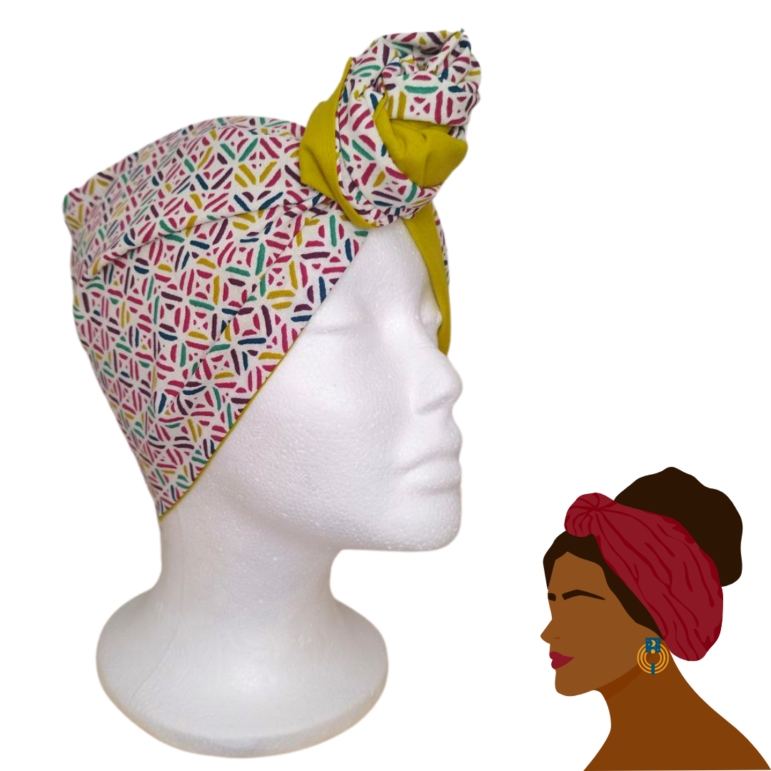 Fascia-Turbante Modellabile Handamade - Astratta