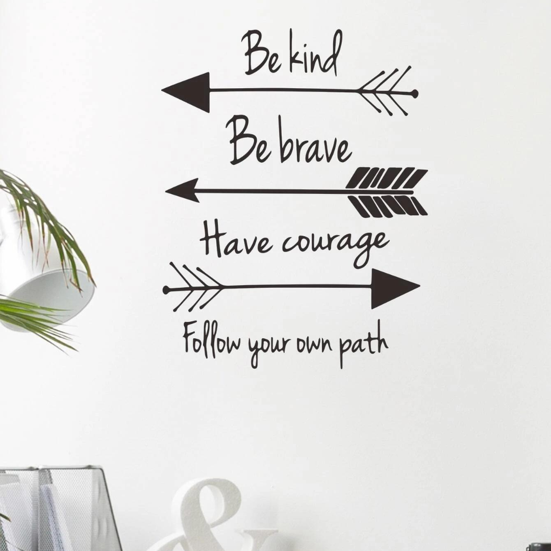 Adesivi Parete - ''Be kind, Be brave...''