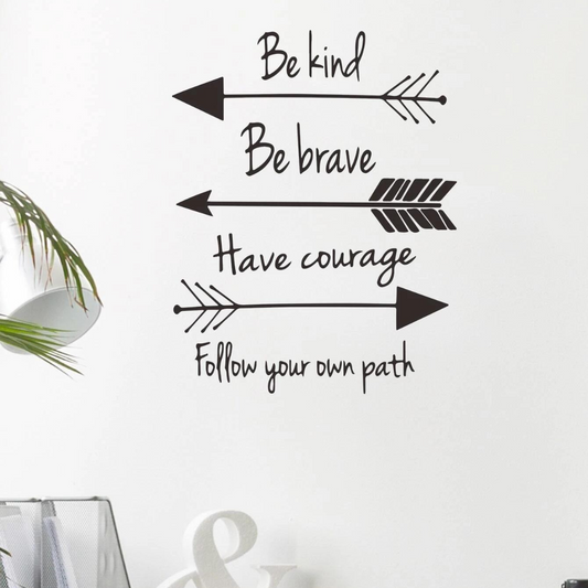 Adesivi Parete - ''Be kind, Be brave...''