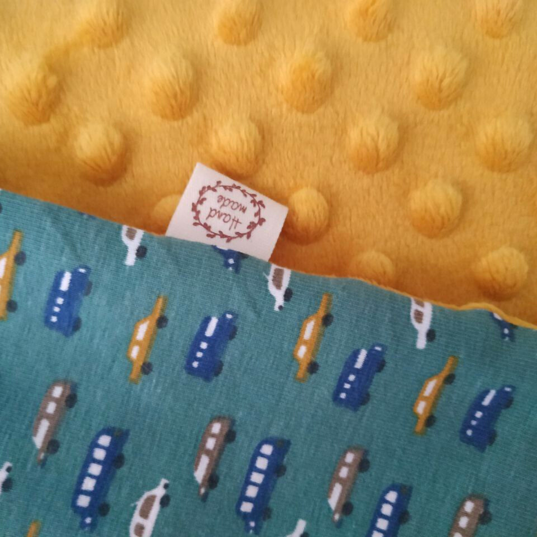 Copertina Reversibile Minky Handmade - Macchinine